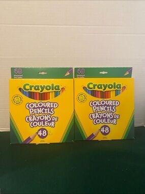 2 X 48 Crayola  Assorted Coloured Pre- Sharpened Pencils ( B5 )